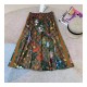 Gucci GG Flora Print Jersey Skirt 609954