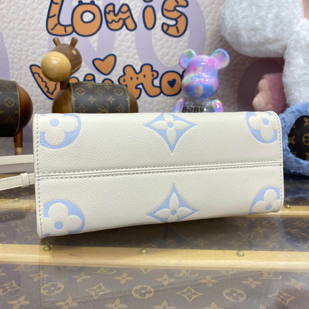 Louis Vuitton OnTheGo PM M46833 Latte Candy Blue