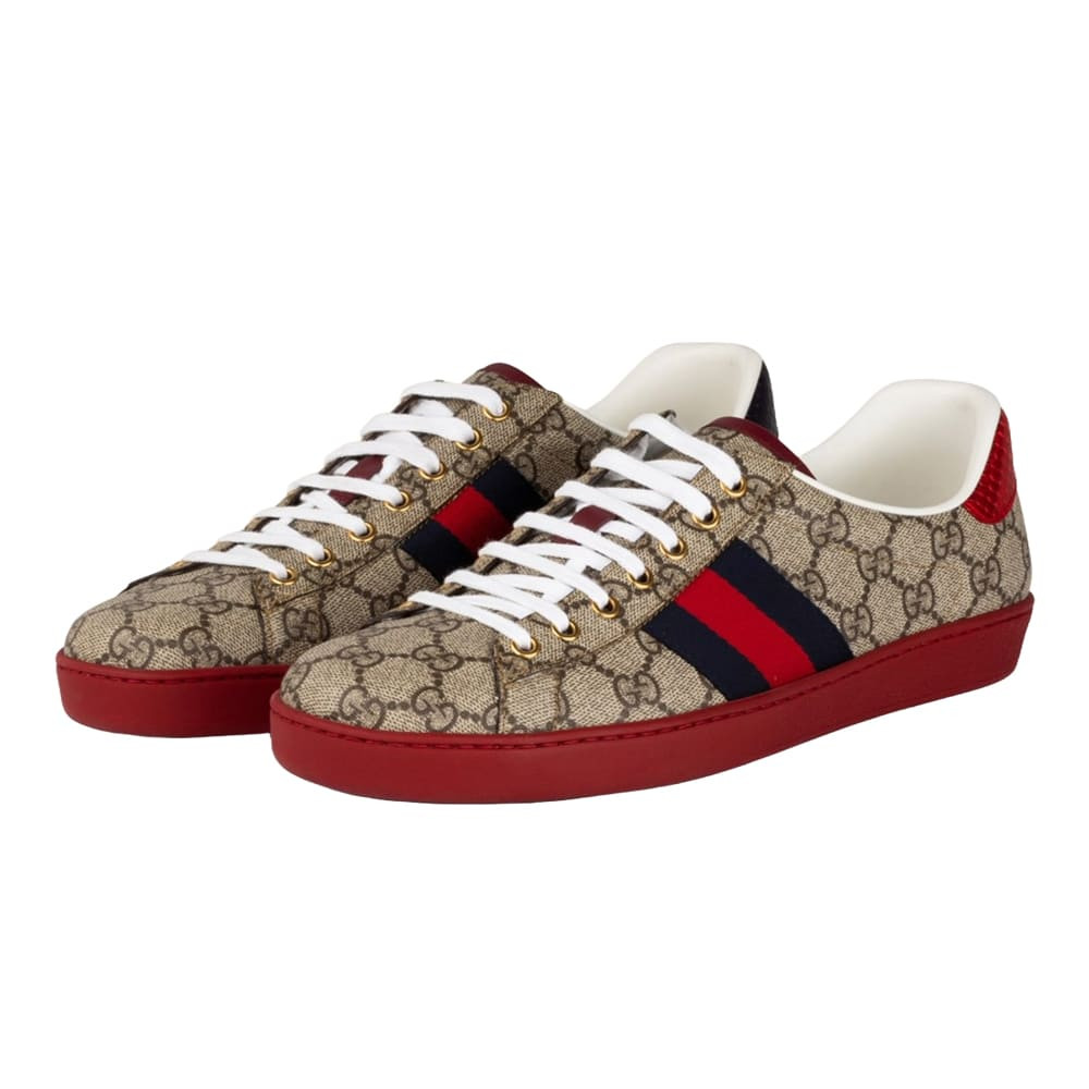 Gucci Beige GG Supreme Ace Sneaker