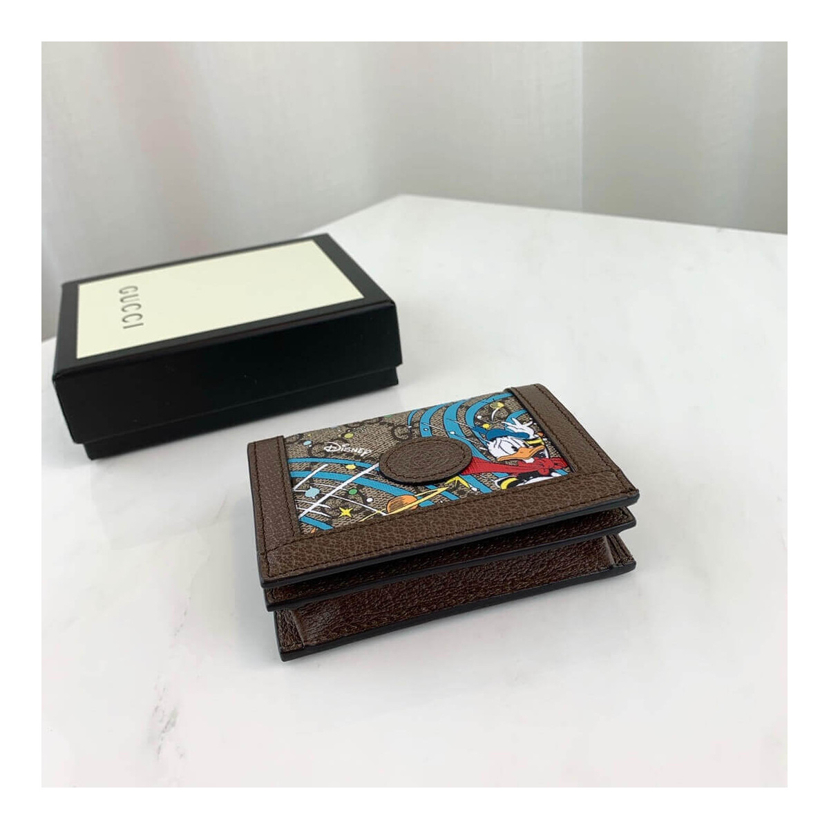 Disney x Gucci Donald Duck Card Case Wallet 648121