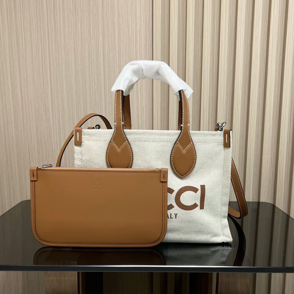 Gucci Mini Tote Bag With Gucci Print 772144