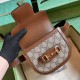 Gucci GG Supreme Horsebit 1955 Rounded Belt Bag 760198