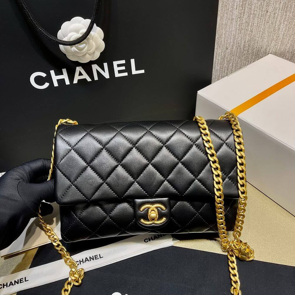 Chanel Lambskin Flap Bag AS3609