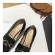 Gucci Zumi Leather Mid-Heel Loafer 575832 Black