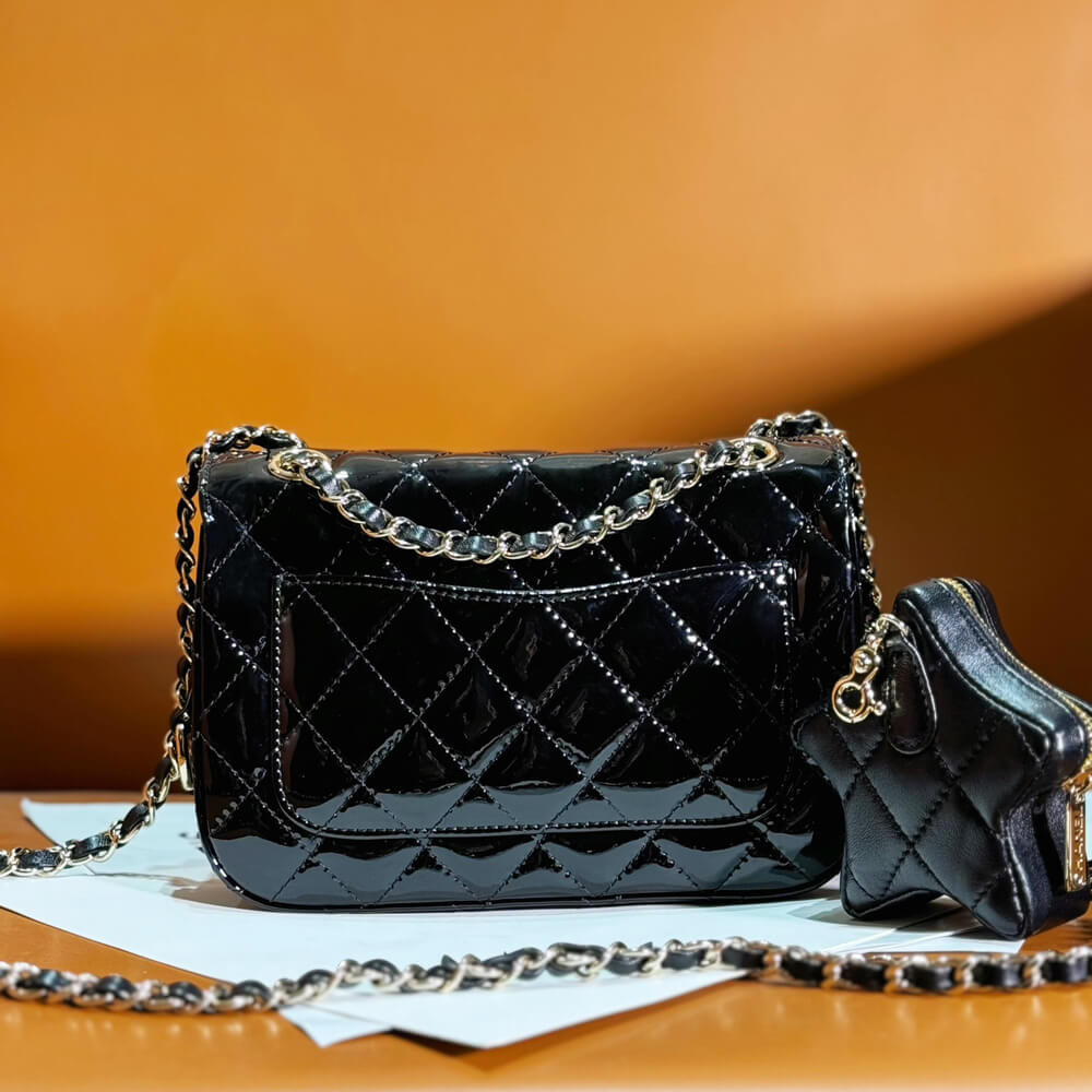 Chanel Mini Flap Bag &amp; Star Coin Purse AS4646