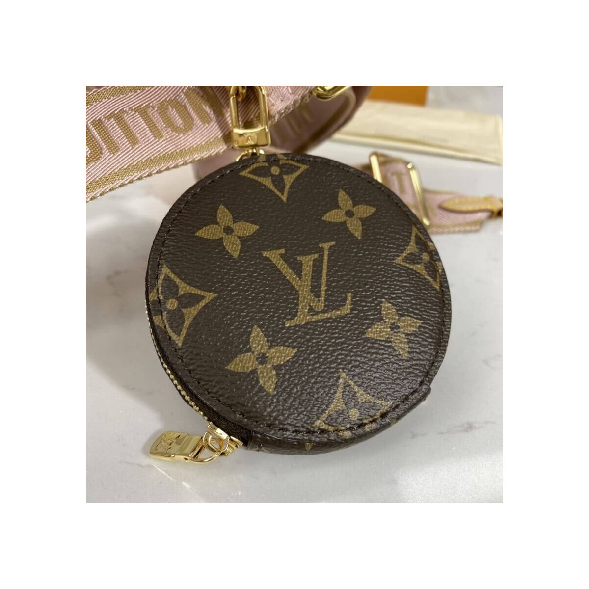 Louis Vuitton Pochette Bandouliere Multi Strap J02485 Pink