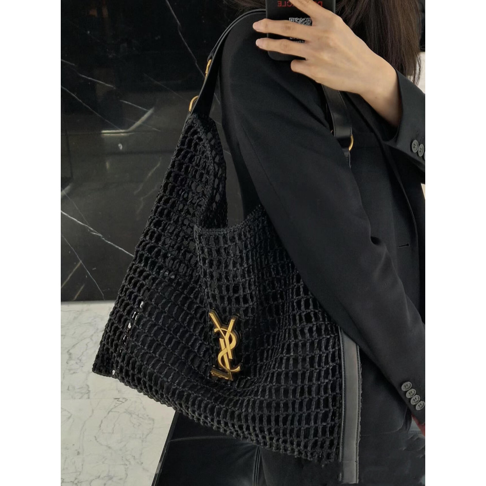 Saint Laurent Oxalis Bag in Raffia Macrame 781289