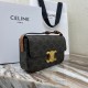 Celine Shoulder Bag Claude In Triomphe Canvas And Calfskin 194142