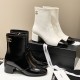 Chanel Heel 5cm Interlocking CC Logo Short Boots G36308