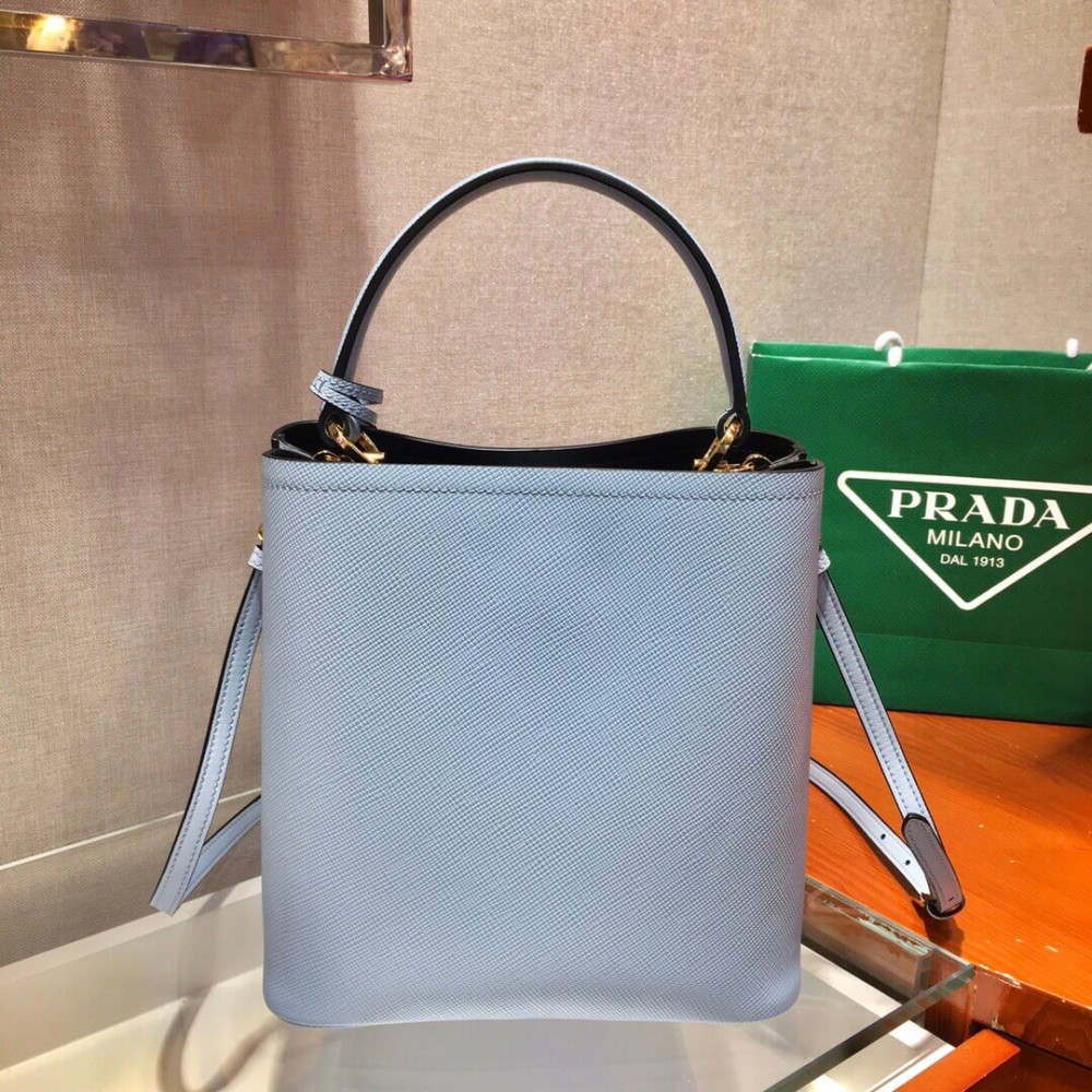 Prada Saffiano Leather Medium Panier Bag 1BA212