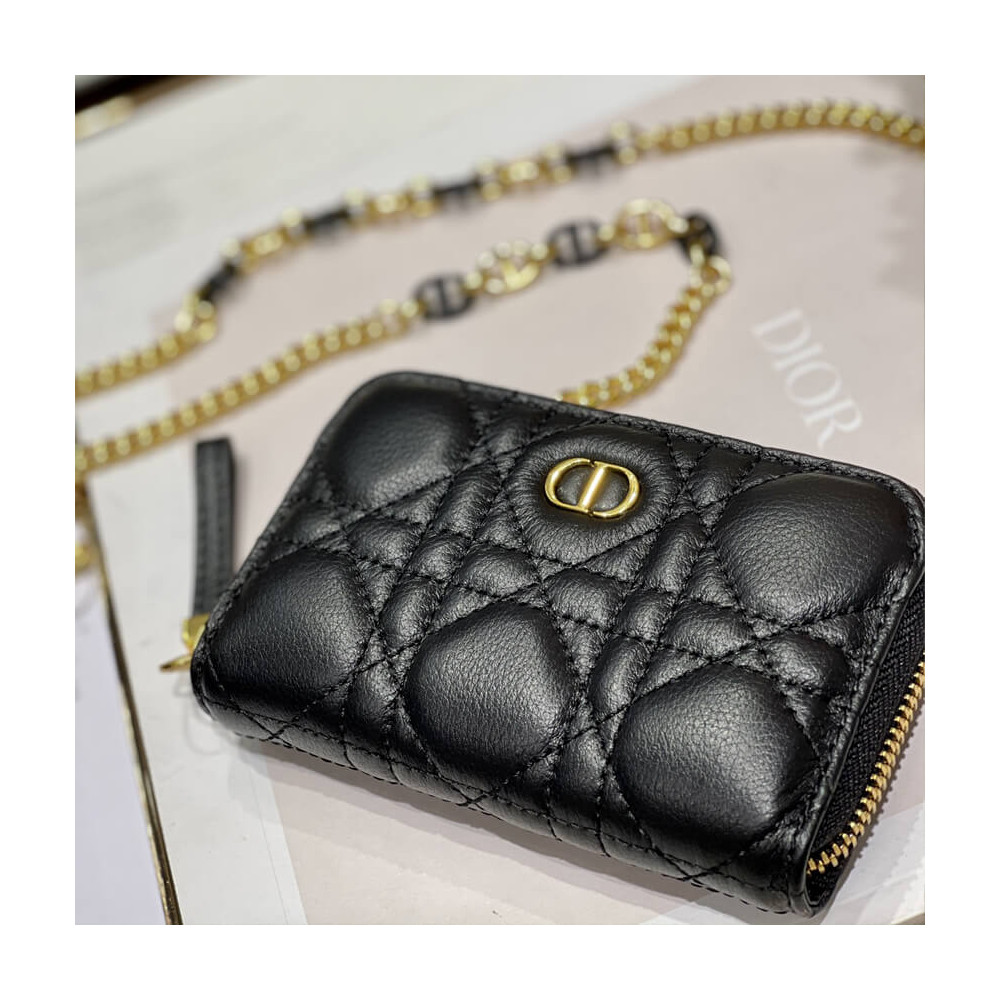 Christian Dior Mini Caro Zipped Pouch S5087