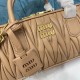 Miu Miu Arcadie Matelasse Nappa Leather Bag 5BB148 Sand Beige