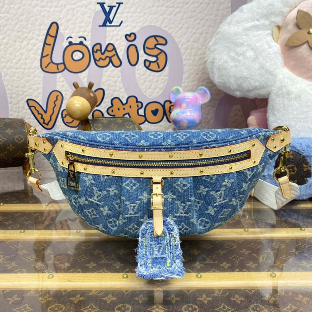 Louis Vuitton Monogram Denim High Rise Bumbag M46837