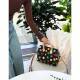 LV x YK Speedy Bandouliere 25 with 3D Painted Dots Print M46433