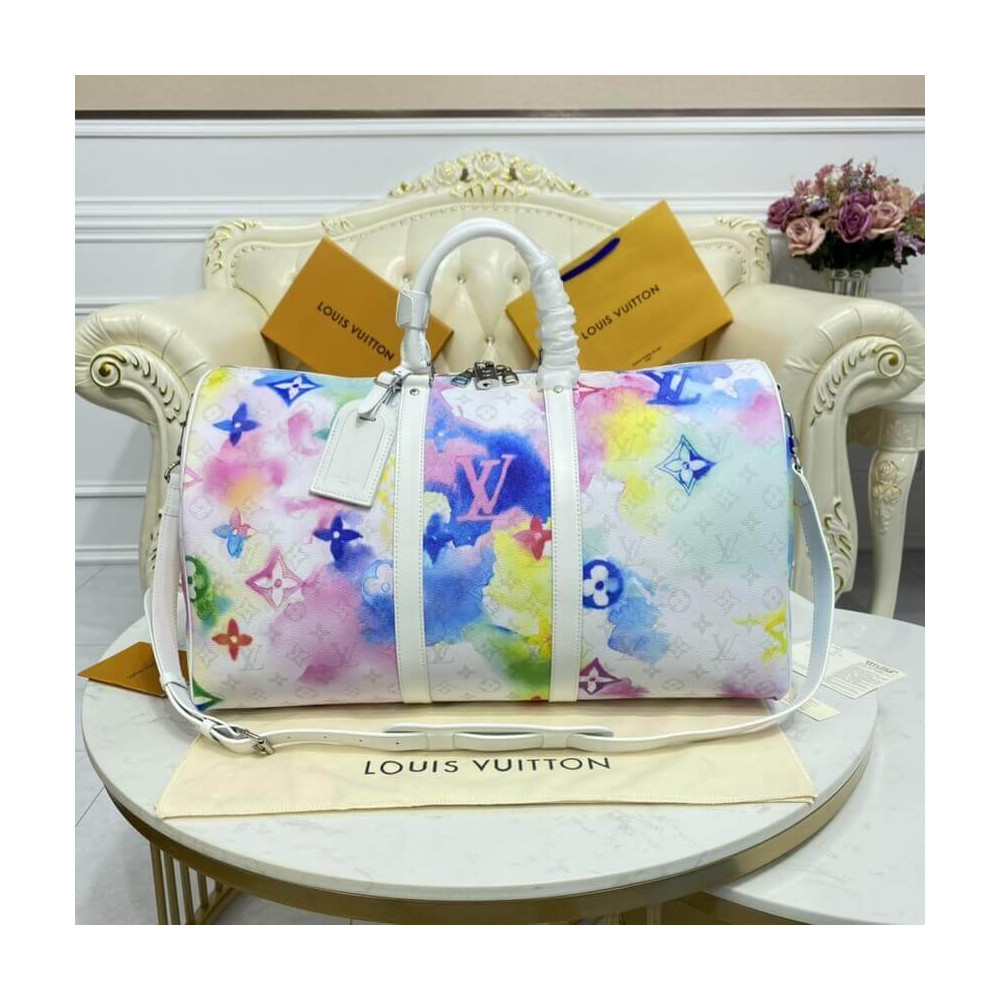 Louis Vuitton Watercolor Keepall Bandouliere 50 M45758