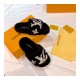 Louis Vuitton Bom Dia Flat Mules Shearling 1A8CXB