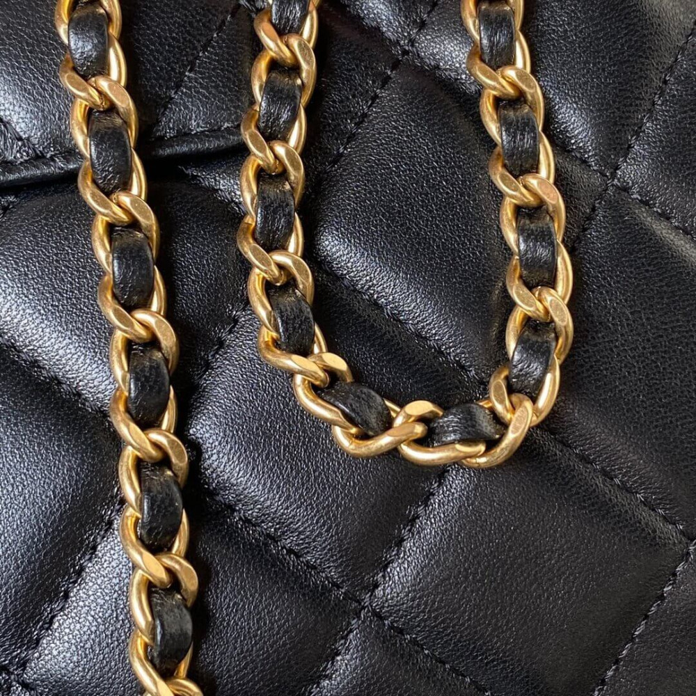 Chanel 24C Quilted Lambskin Baguette Bag AS4611