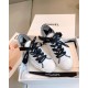 Chanel X Converse Small Fragrant Grid Ling Lace Canvas Shoes