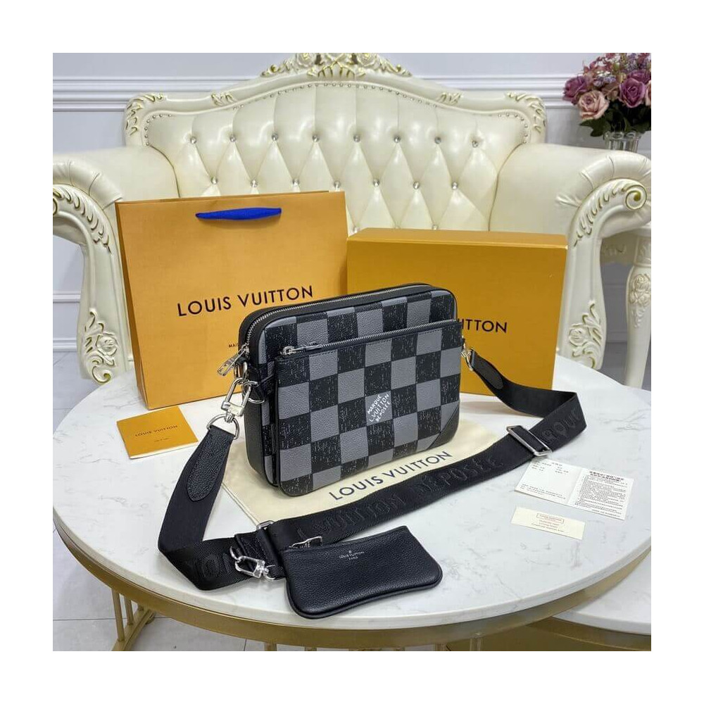 Louis Vuitton Damier Checkerboard Pattern Trio Messenger N80401