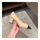 Chanel Two Tone Suede Satin Cap Toe Pumps G35802