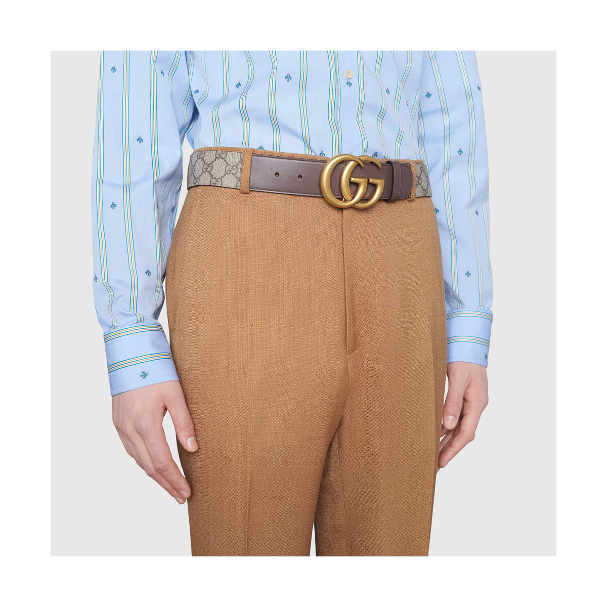 Gucci GG Belt With Double G Buckle 400593