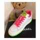 Chanel Rainbow Sneakers G35934 Fuchsia / Green