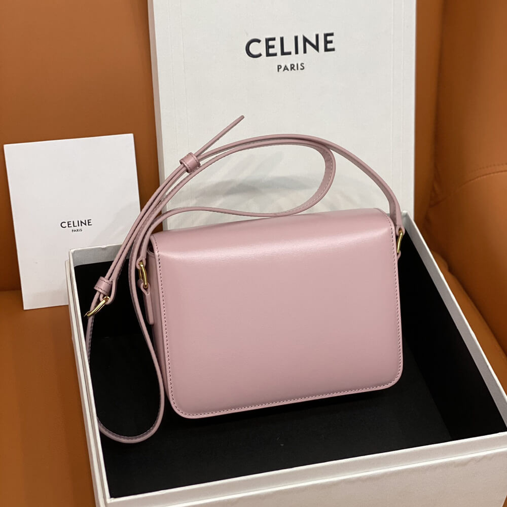 Celine Teen Triomphe Bag In Shiny Calfskin 188423