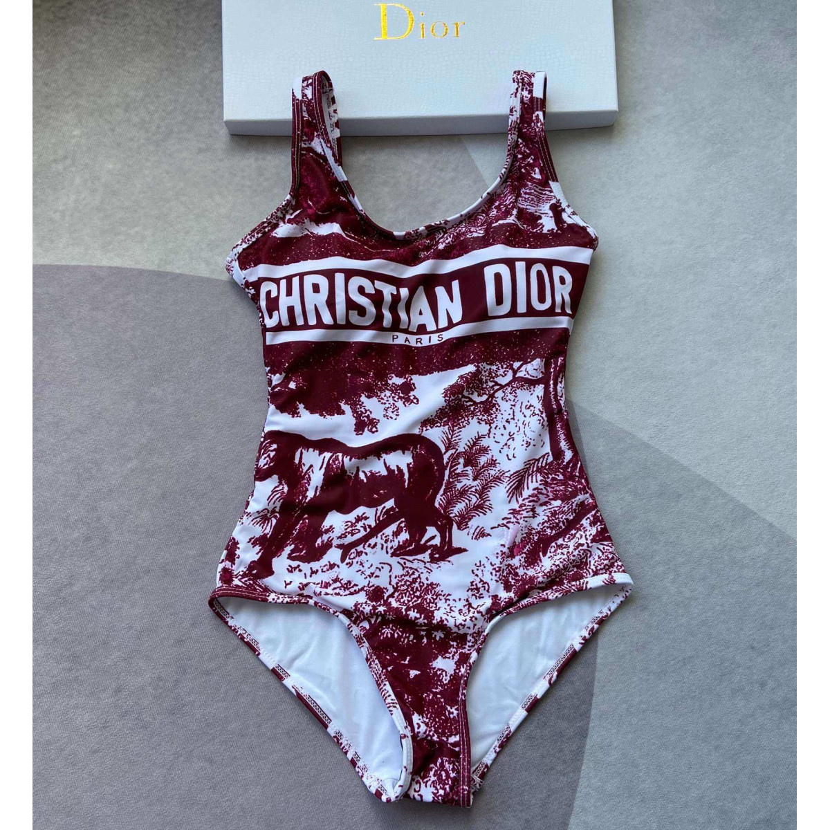 Christian Dior Animal Plant One Piece Swimsuit 259471