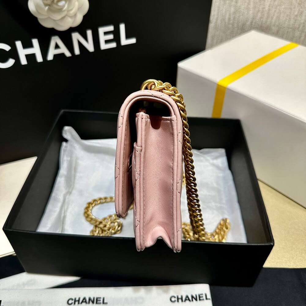 Chanel Camellia Crush Wallet On Chain Lambskin AP3297