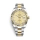 Rolex Datejust 41mm Oystersteel and Yellow Gold Automatic Fluted Bezel