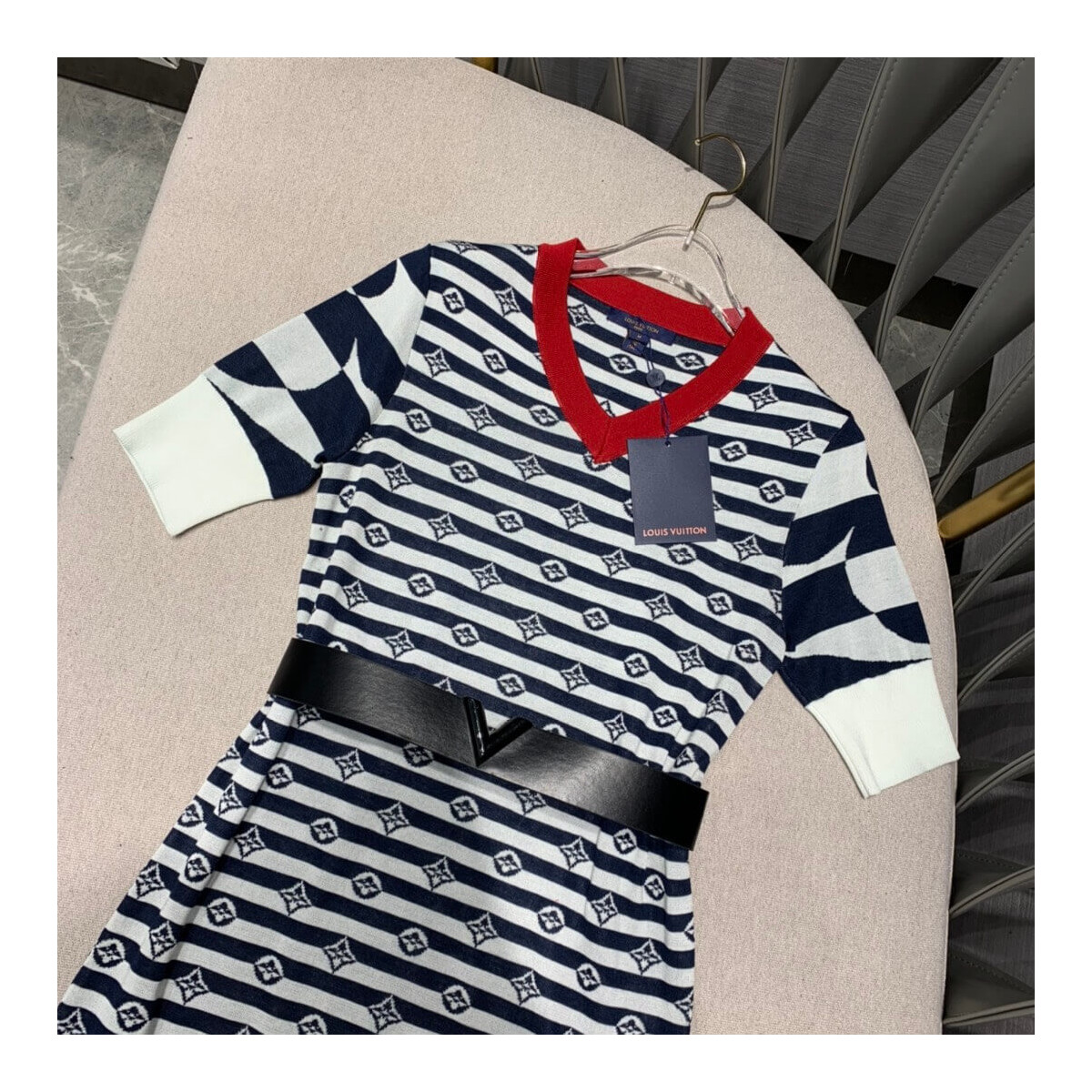 Louis Vuitton LV Escale Sailor Style Dress 1A7TH3