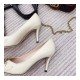 Gucci Zumi Mid-Heel Leather Pump 596860 White