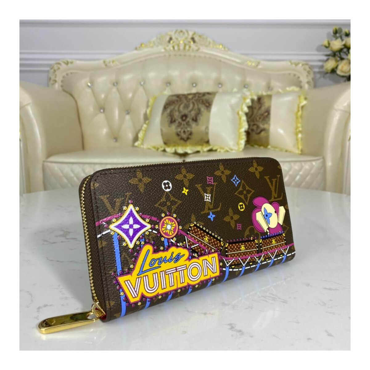 Louis Vuitton Christmas Animation 2020 Zippy Wallet M69750