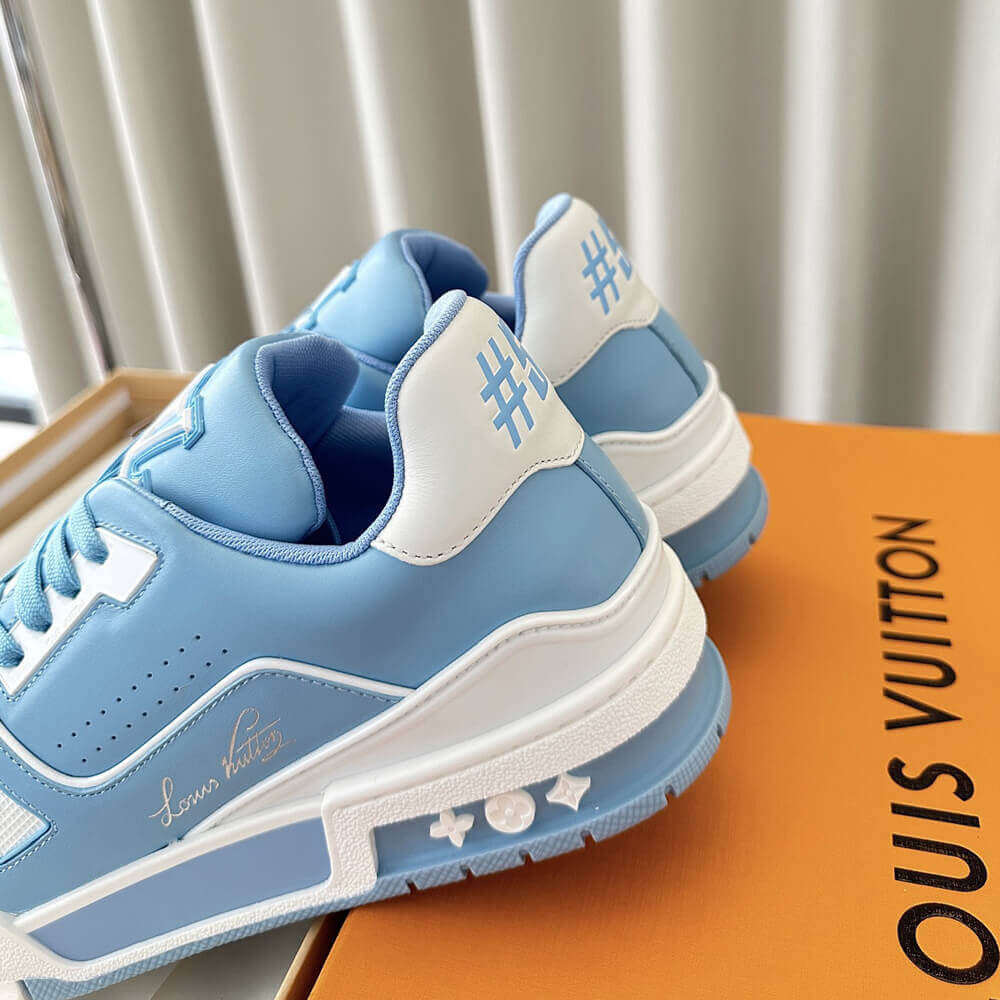 Louis Vuitton LV Trainer Sneaker Light Blue/White 1AAHSJ