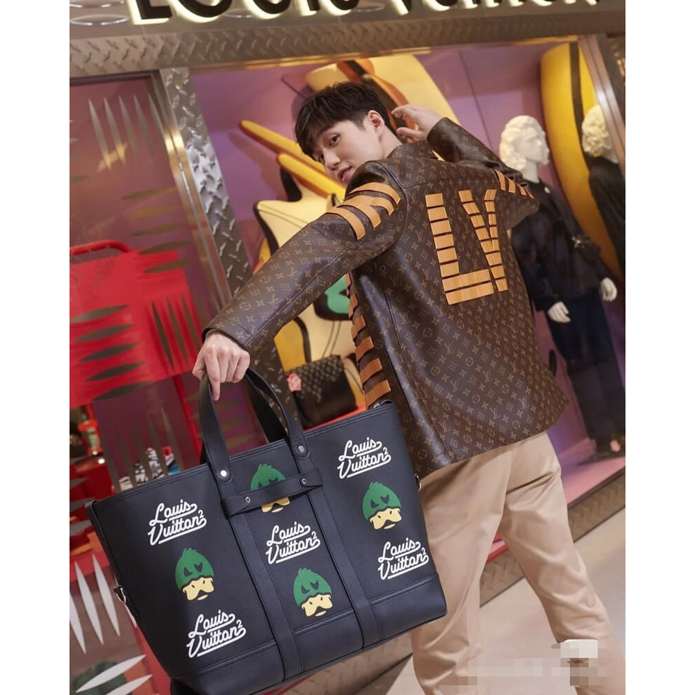 Louis Vuitton x Nigo Tote Journey M59373 Black