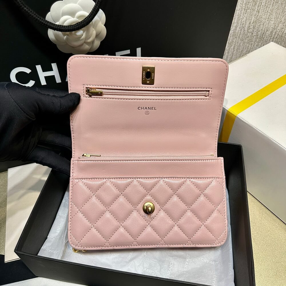 Chanel Camellia Crush Wallet On Chain Lambskin AP3297