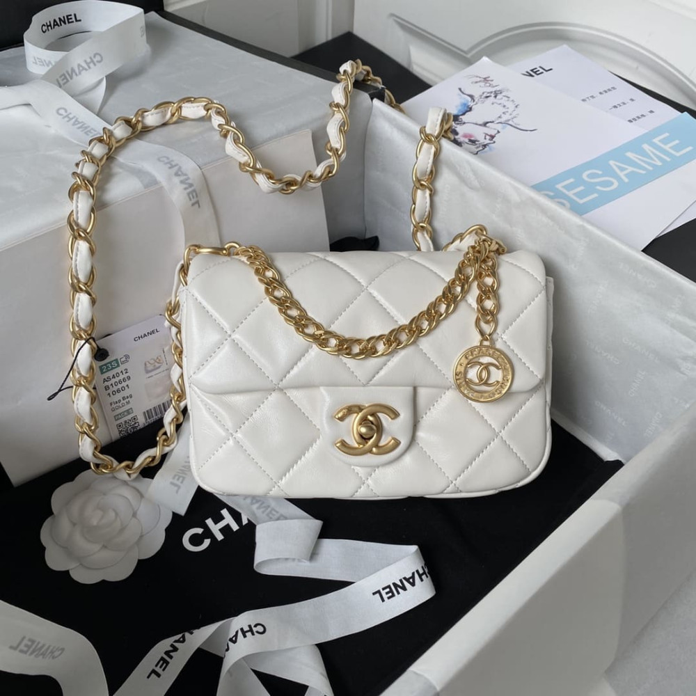 Chanel Small Flap Bag in Lambskin AS4012