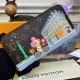 Louis Vuitton Christmas Animation 2022 Zippy Wallet M81544 Pink