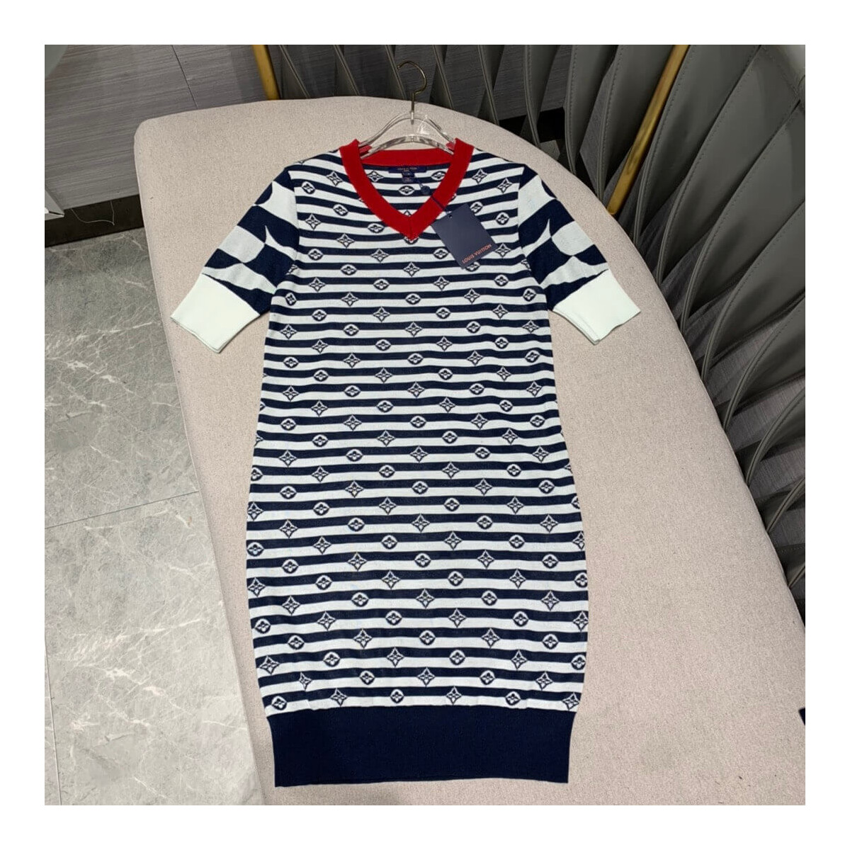 Louis Vuitton LV Escale Sailor Style Dress 1A7TH3