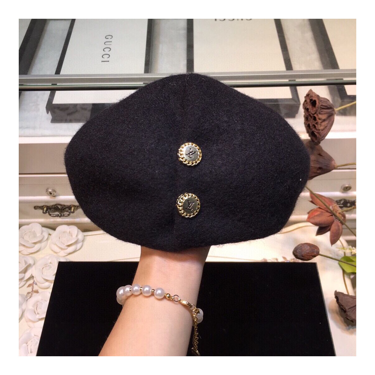 Louis Vuitton Wool Beret 1102