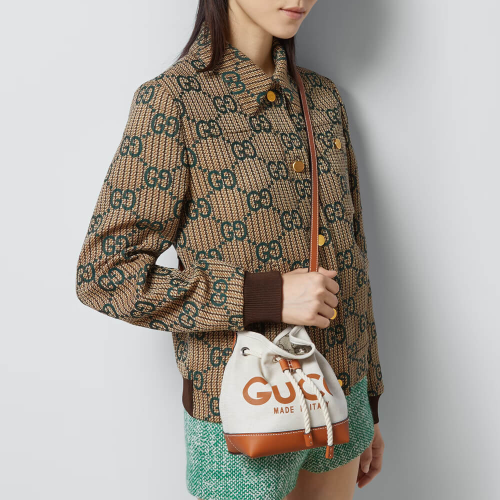 Gucci Mini Shoulder Bag With Gucci Print 777166