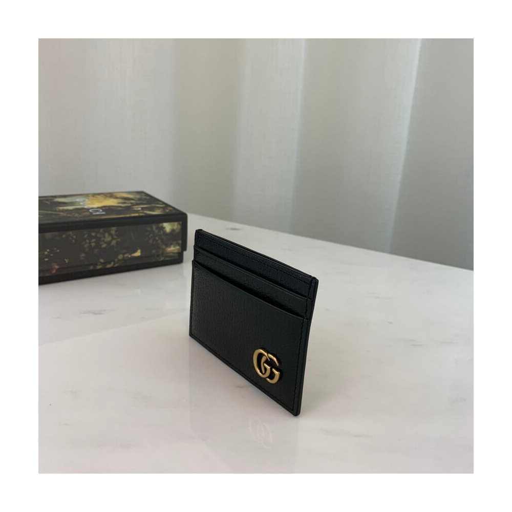 Gucci GG Marmont Metal-Free Tanned Leather Money Clip 436022