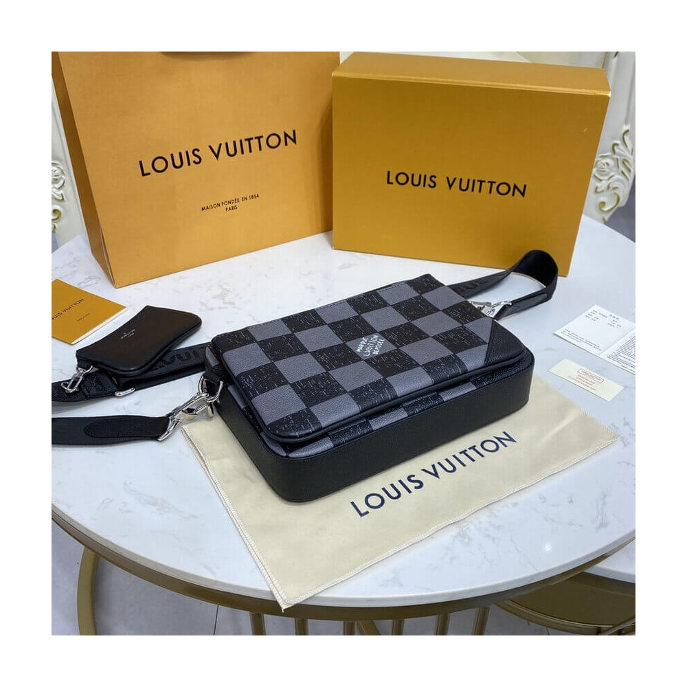 Louis Vuitton Damier Checkerboard Pattern Trio Messenger N80401