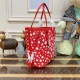 Louis Vuttion Yayoi Kusama Neverfull MM M46422 Red/White