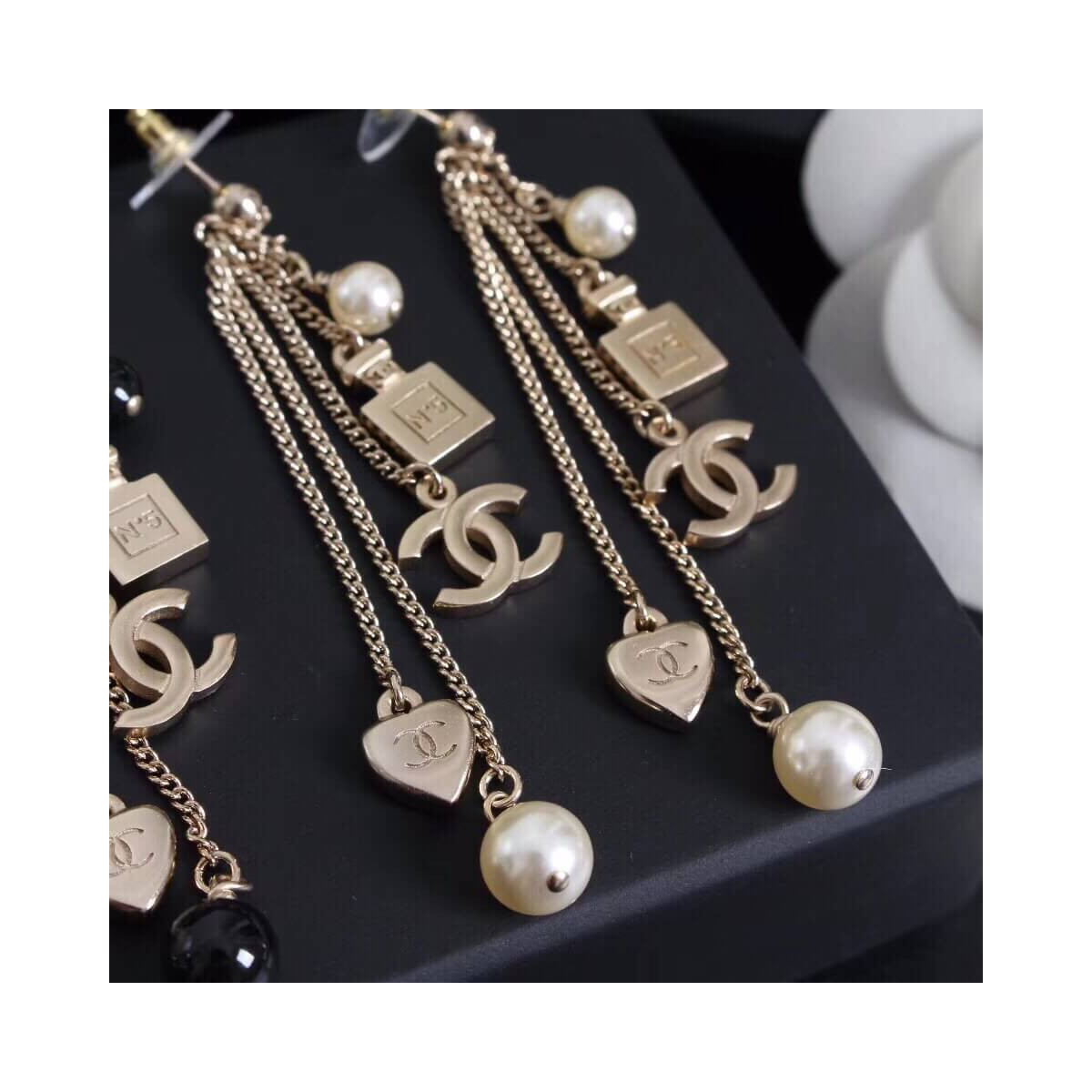 Chanel CC Tassels Earrings 460977