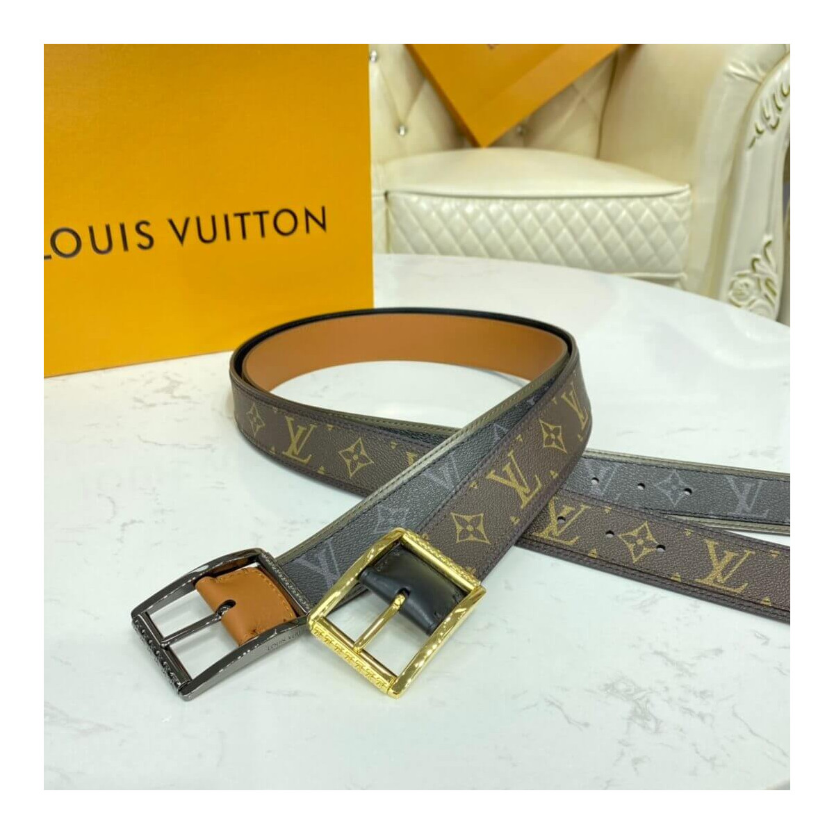 Louis Vuitton Reverso 40mm Reversible Belt M0262T