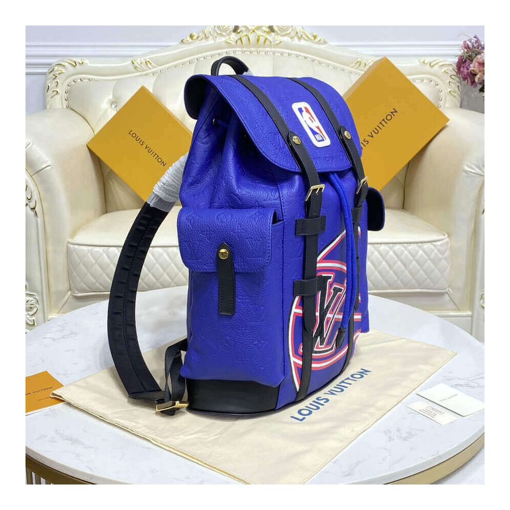 Louis Vuitton LVxNBA Christopher MM Backpack M21104 Blue