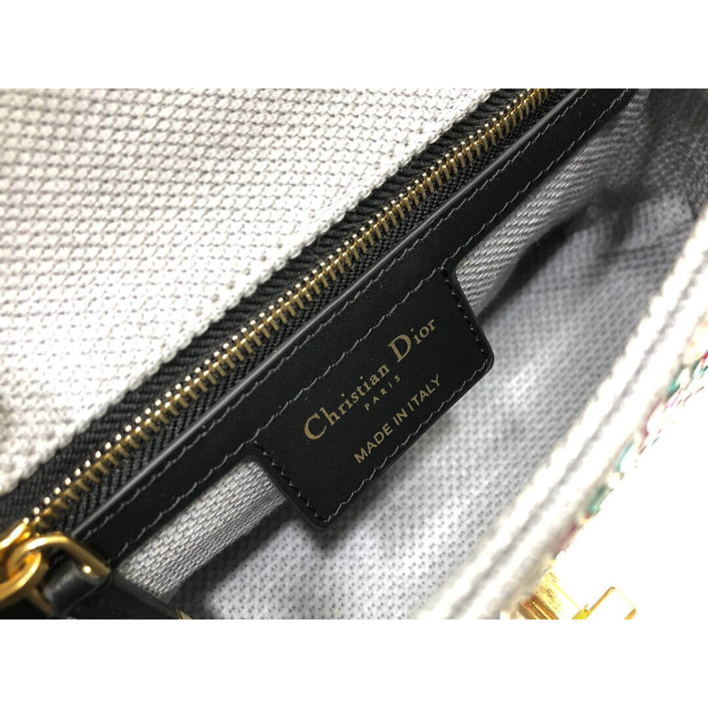 Dior Small Caro Bag Multicolor Embroidery With Crystals M9241