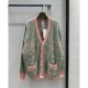 Gucci Reversible GG Mohair Wool Cardigan In Light Green &amp; Pink 635160