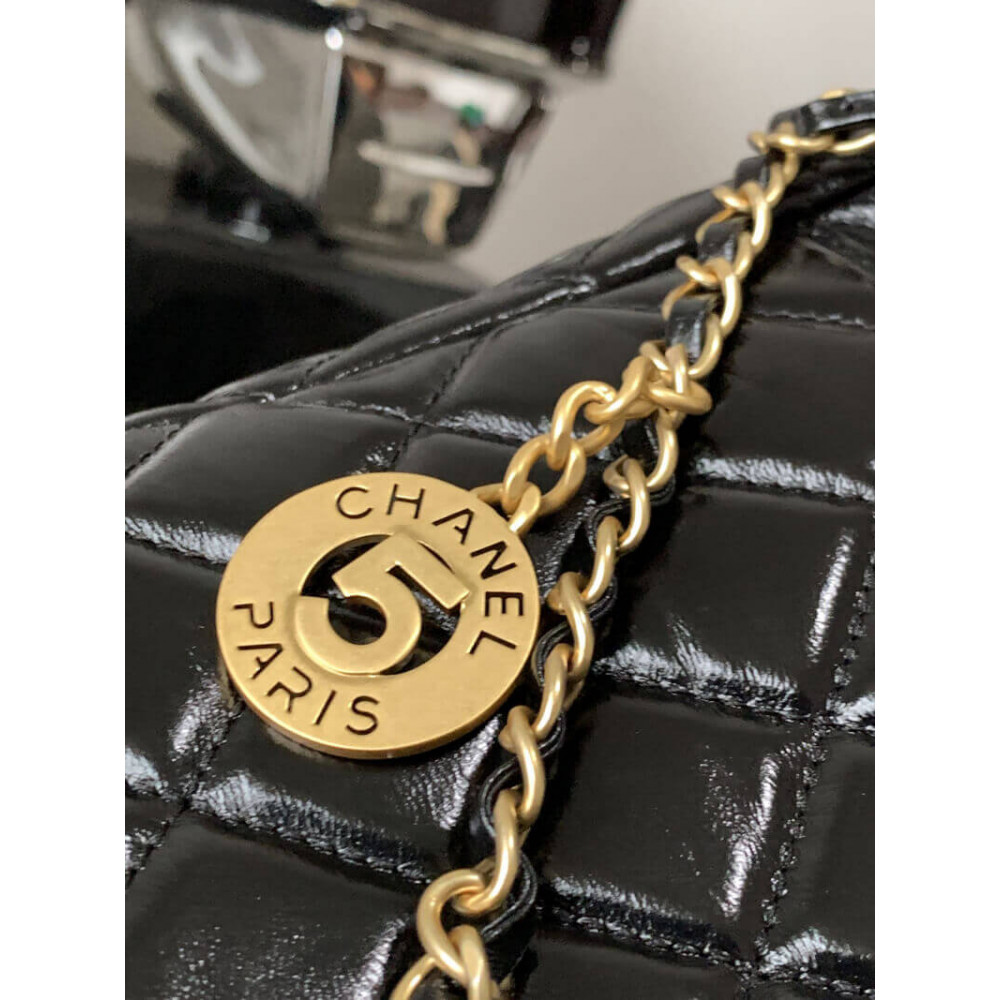 Chanel Hobo Bag in Shiny Crumpled Calfskin AS3690